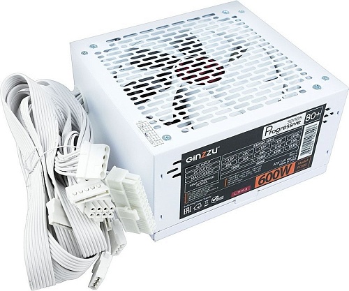 Блок питания Ginzzu PC600 (белый)