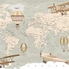 Фотообои Citydecor Карта мира на русском 550x270
