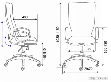 Кресло Norden IQ CX0898H-0-215 (белый/зеленый)