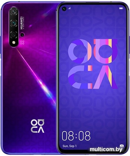 Смартфон Huawei Nova 5T Yale-L71A 6GB/128GB (летний фиолетовый)