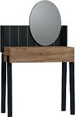 Туалетный столик с зеркалом Глазов Nature 43 (дуб табачный craft/черный)