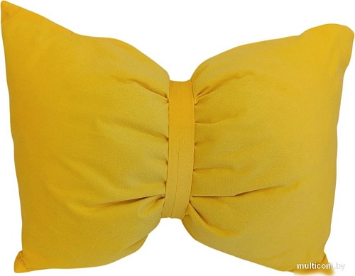 Декоративная подушка Sled Бант 45x35x17 (желтый)