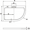 Душевой поддон RGW GWS-41-L 120х90