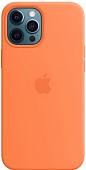 Чехол Apple MagSafe Silicone Case для iPhone 12 Pro Max (кумкват)