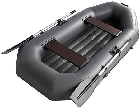 Гребная лодка Муссон S-240 НД (серый)
