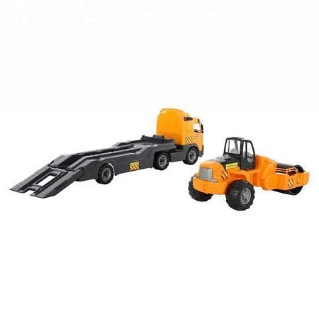 Полесье Volvo автомобиль-трейлер + дорожный каток 9630