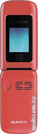 Кнопочный телефон Maxvi E8 (красный)