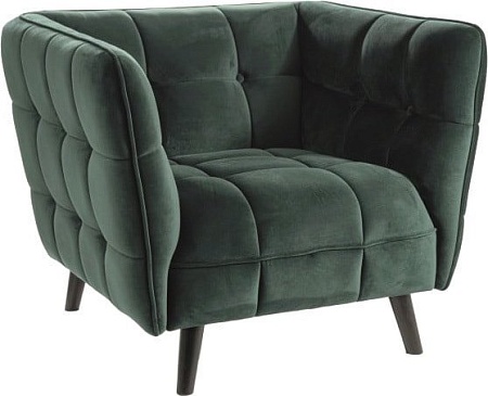 Интерьерное кресло Signal Castello Velvet 1 Bluvel 78 (темно-зеленый)