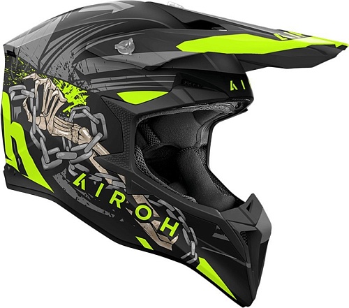 Мотошлем Airoh WRAAAP Darkness WRD31-XXS (XXS, матовый)