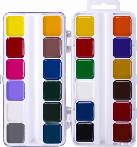 Акварельные краски Юнландия Веселый шмель 192363 (24 цв)