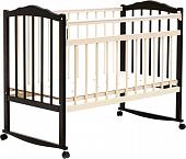 Детская кроватка Bambini 01 (темный орех/слоновая кость)