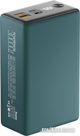 Внешний аккумулятор Olmio QX-30 30000mAh (темно-зеленый)