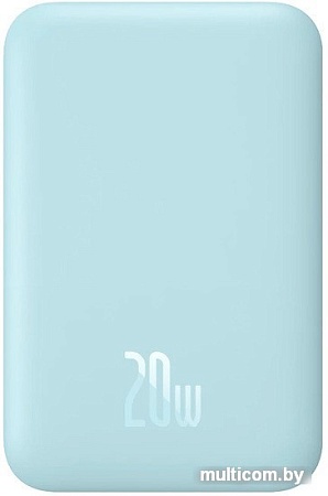 Внешний аккумулятор Baseus Magnetic Wireless PPCX020003 6000mAh (голубой)