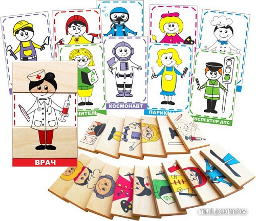 Развивающая игра Краснокамская игрушка Профессии ЛИ-07