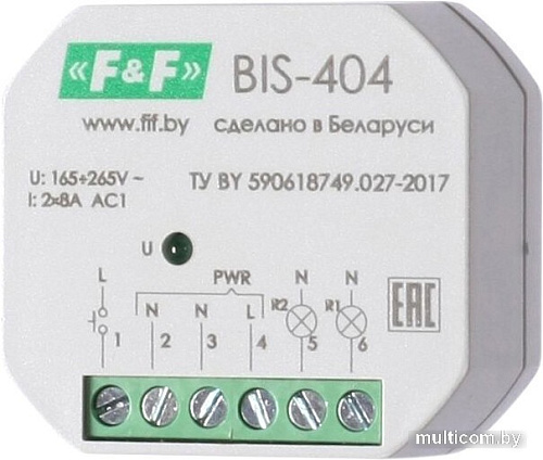 Реле импульсное Евроавтоматика F&F BIS-404 EA01.005.006