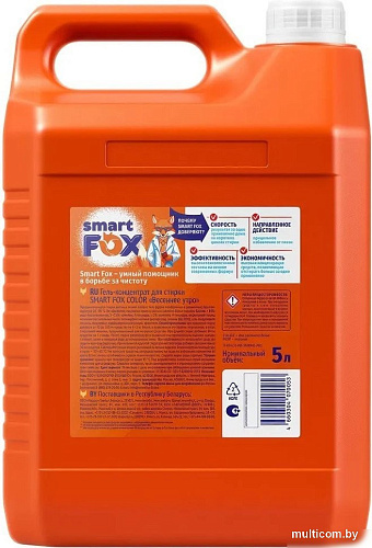Гель для стирки Smart FOX Color Весеннее утро 190008 (5 л)