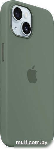 Чехол для телефона Apple MagSafe Silicone Case для iPhone 15 (кипарис)