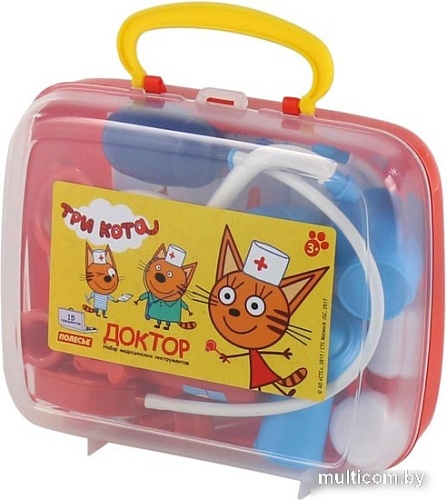 Игровой набор доктора терапевта Полесье Три Кота Доктор 65346 (в чемоданчике)