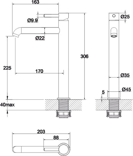 Смеситель Whitecross Y Y1212NIB (брашированный никель)