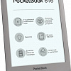 Электронная книга PocketBook 616 (серебристый)