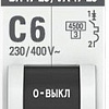 Выключатель автоматический EKF ВА 47-29 1P 6А (С) 4.5кА mcb4729-1-06C