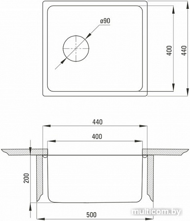 Кухонная мойка Deante Egeria ZPE 010B