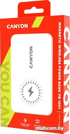 Внешний аккумулятор Canyon PB-1001 10000mAh (белый)