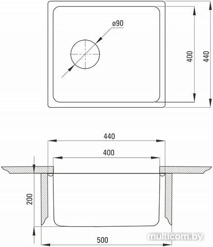Кухонная мойка Deante Egeria ZPE 010B