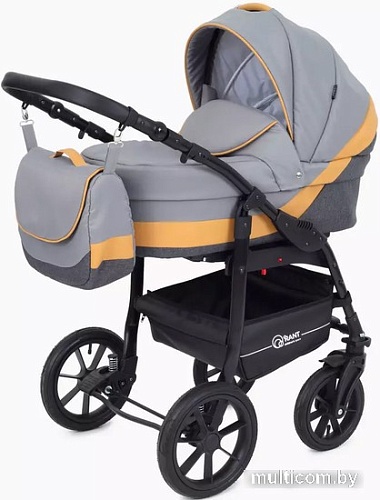 Универсальная коляска Rant Patio (2 в 1, 02, серый/желтый)