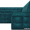 Угловой диван Мебель-АРС Атлантис левый 212x84x135 (сине-зеленый Star Velvet 43 Black Green)