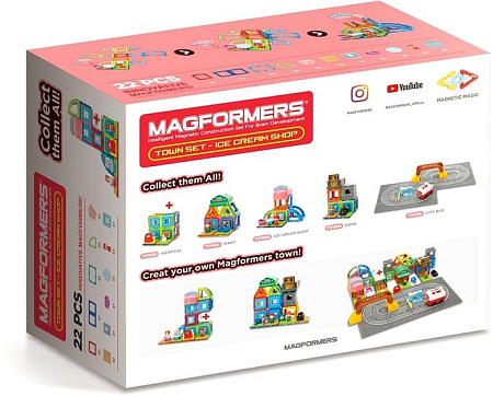 Конструктор Magformers 717008 Town Set - Ice Cream