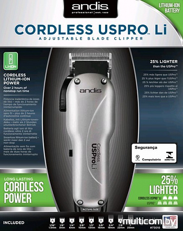 Машинка для стрижки Andis Cordless USPro Li Adjustable Blade Clipper LCL [73010]