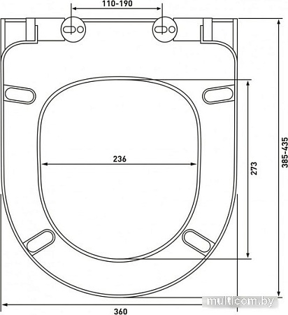 Сиденье для унитаза Vitra 801-003-019
