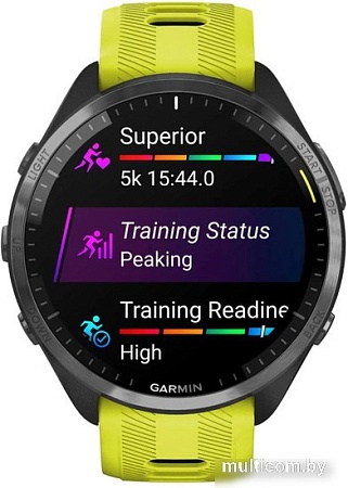 Умные часы Garmin Forerunner 965 (черный/желтый)