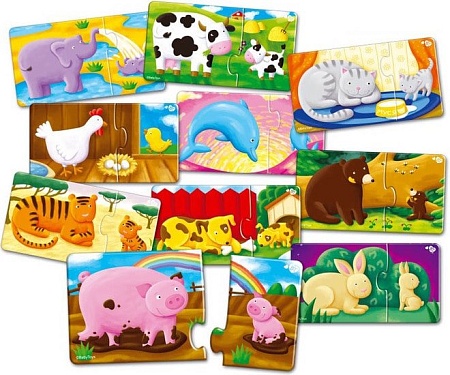 Мозаика/пазл Baby Toys Чей малыш? 02514