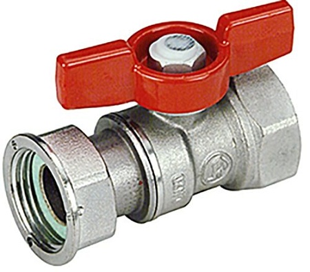 Фитинг Giacomini Кран шаровой с вн. резьбой для счетчиков R251P 3/4" R251PX004