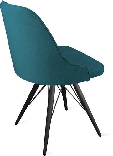 Стул Трия Гранд К3 (черный муар/микровелюр Wellmart Silver)