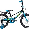 Детский велосипед Novatrack Valiant 18 2019 183VALIANT.BK9 (черный/голубой)