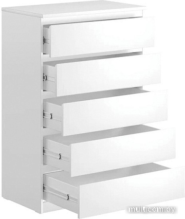Комод Mio Tesoro Мальта 5 ящиков 80x121 2.05.02.090.1 (белый)