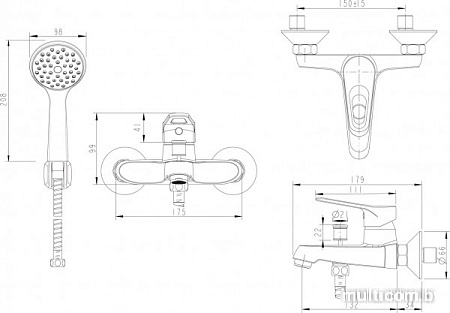 Смеситель Bravat Eco-D F693158C-B