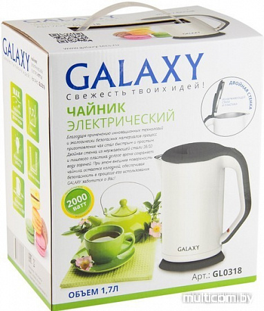 Чайник Galaxy GL0318 (белый)