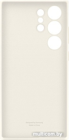 Чехол для телефона Samsung Silicone Case S23 Ultra (бежевый хлопок)