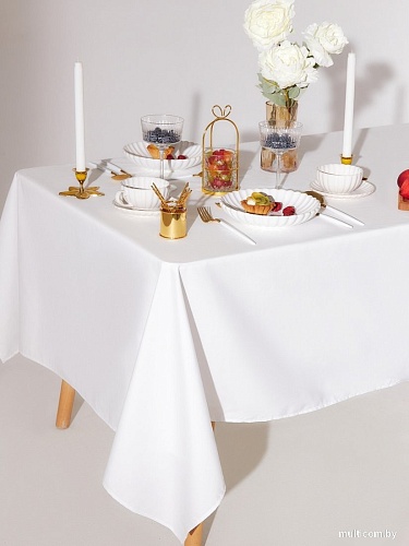 Скатерть Доляна 10879923 (белый)