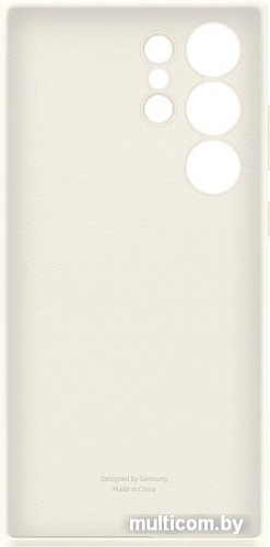 Чехол для телефона Samsung Silicone Case S23 Ultra (бежевый хлопок)