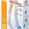 Чулки компрессионные Aries Avicenum 360 с кружевом и открытым носком 8001 (M, long)