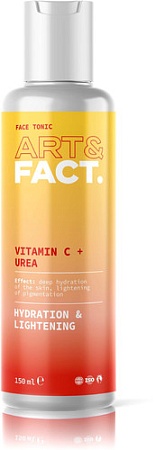 Art&Fact Тоник для лица Vitamin C + Urea увлажняющий (150 мл)