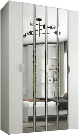 Шкаф-гармошка Евва Лайн ЛН-3D.220.44(1Z/2Z/1Z) (бодега белый)