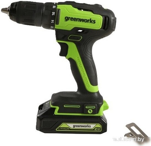 Дрель-шуруповерт Greenworks GD24DD35K2 3704007CUC (с 2-мя АКБ)