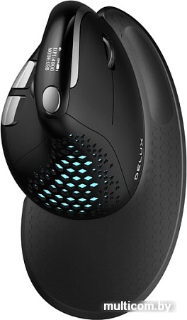 Вертикальная мышь Delux Seeker M618XSD (черный)