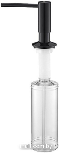 Дозатор для моющего средства Paulmark Decus D004-GB (глянцевый черный)
